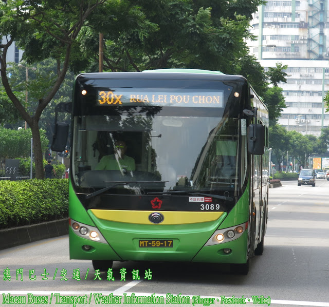澳门30X路線(只於早上繁忙時段服務/星期日及強制性假期停駛)公交车路线