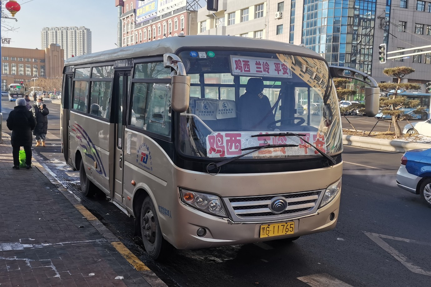 鸡西208线(兰岭平安)公交车路线