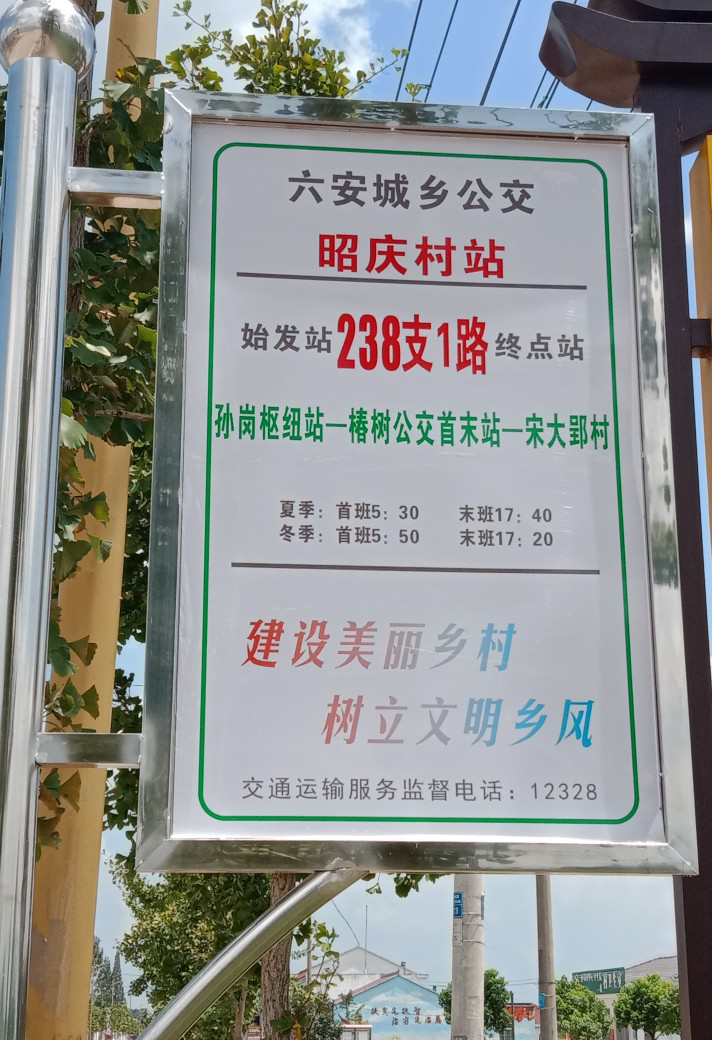 六安238路支1公交车路线