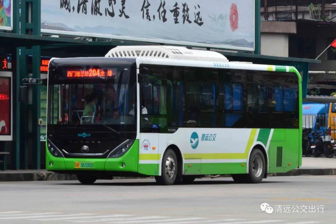 清远204路公交车路线