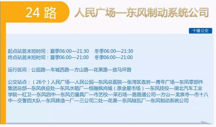 十堰24路公交车路线