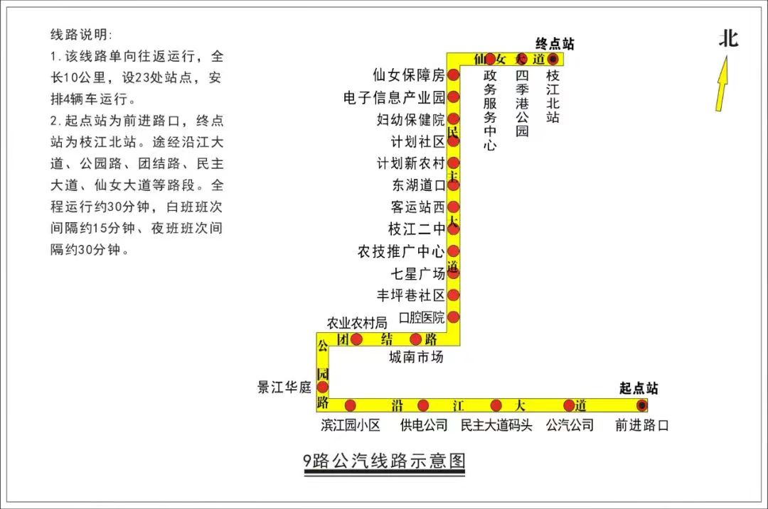 宜昌枝江9路公交车路线